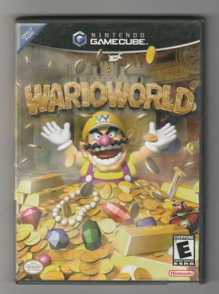 Wario World Nintendo Gamecube Game Rare Htf Complete With Booklet