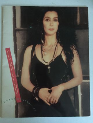 Cher Heart Of Stone Tour Book Program 1989 Great Shape Rare