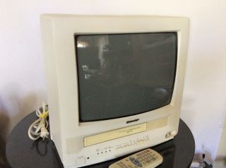 Sharp 13 " Television Tv/vcr Combo (rare Color) 13vt - K150,  Retro Gaming,  With Remote