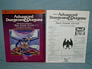 AD&D 1st Ed Adventure Module - UK7 DARK CLOUDS GATHER (RARE and HARD TO FIND) 2