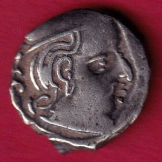 Ancient India - Kshatrap Dynasty - Kings Portrait - Rare Silver Coin Bj19