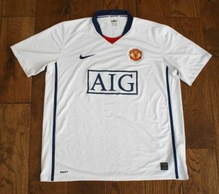 Anderson 8 Manchester United Away Football Shirt 08 - 09 Mens L Nike Rare