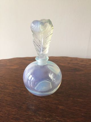 Rare Antique 1930s Signed Sabino Opalescent Perfume Bottle