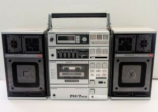 Sony Fh - 7 Mkiii Portable Stereo Boombox Rare? Vintage Sony Japan