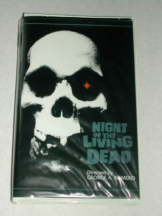 Night Of The Living Dead Rare Oop Vhs Video Tape Big Box Gore Horror Zombies