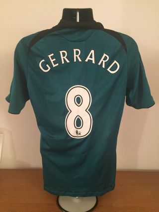 Liverpool Third Shirt 2008/09 Gerrard 8 Small Vintage Rare
