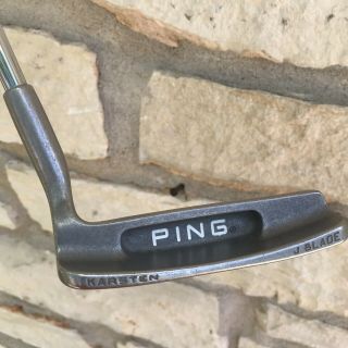 Rare Karsten Golf Ping J Blade Putter 35 " Right Handed Heel Shafted