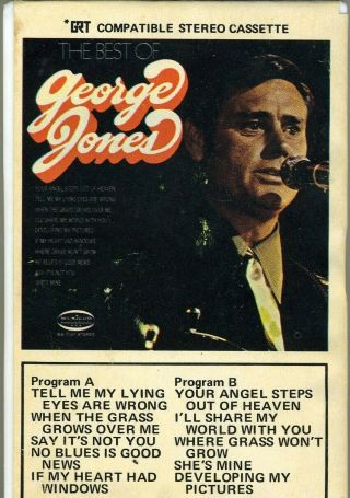 The Best Of George Jones Cassette,  Vg,  Rare Find - Hard Plastic Case