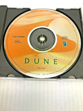 Rare Dune 1993 PC CD - ROM Game Virgin Games,  Cryo CD Only Jewel Case VG S&H 4