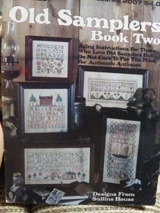OLD SAMPLERS BOOK TWO 1990 RARE CROSS STITCH PATTERN SULLINS HOUSE 2