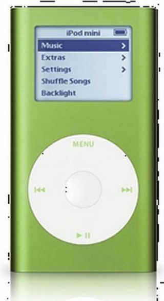 Green Apple Ipod Mini 4gb 2nd Gen Generation 2g Rare A1051 Solid Mp3 Mp4 Player