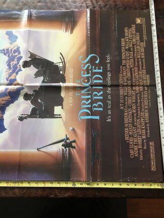 Rare Vintage 1987 The Princess Bride 1 - Sh Theater Movie Poster 4