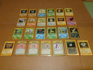 Pokemon Cards 25 Very Rare Cards First Edition And Trainer Cards Shadowless Holo