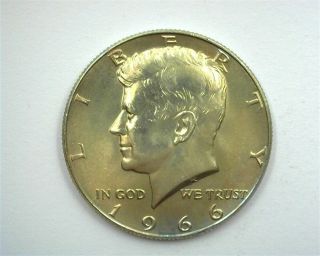 1966 Kennedy Silver 50 Cents Gem,  Uncirculated,  Rare This