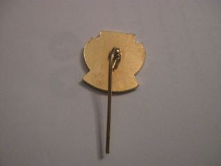 RARE OLD MOTHERWELL FOOTBALL SUPPORTERS CLUB ENAMEL SHORTENED STICK PIN BADGE 2
