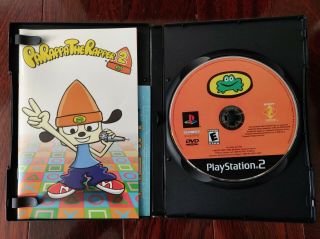 PaRappa the Rapper 2 (Sony PlayStation 2,  2002) - RARE - 100 Complete & 3