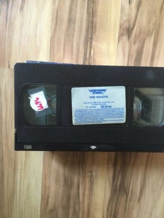 THE WRAITH VHS TAPE Rare Check out the pics 5