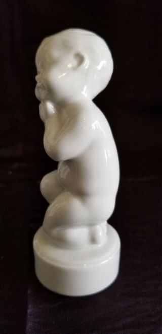 RARE - Complete set of 4 B&G Bing & Grondahl White Porcelain Baby Figurines 4