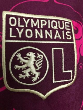 LYON Olympique Lyonnais away shirt 2010 - 11 iconic design addidas rare shirt - M 3