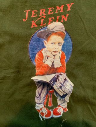 Rare,  Vintage Jeremy Klein World Industries L T - Shirt