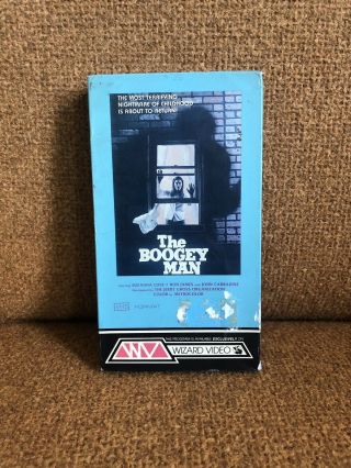 The Boogey Man (1981) Horror Vhs Wizard Video Sideloader Rare