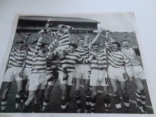 Celtic Fc 1965 Scottish Cup Final Rare Press Photo Billy Mcneill Bertie Auld