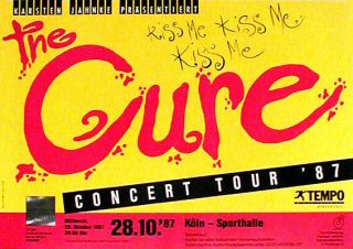 Cure Rare Concert Poster From 1987 Rolled