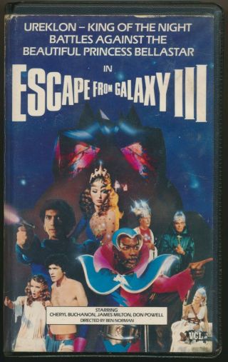 Escape From Galaxy Iii 3 Epic Pasta Sci Fi Nonsense Large Clamshell Pal Vhs Rare