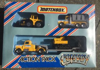 Matchbox Convoy Cy203 A Action Pack Construction Set Rare C203a Incl Nmib