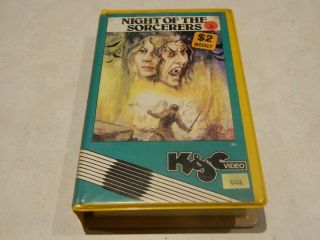 Night Of The Sorcerers Vhs {rated R} [very Rare]
