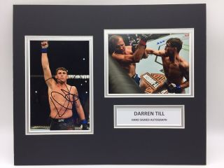 Rare Darren Till Ufc Signed Photo Display,  Proof Autograph Mma Boxing