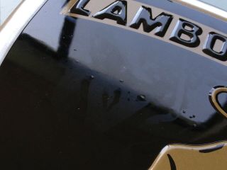 1980 ' s Vintage LAMBORGHINI metal SIGN RARE car 10 