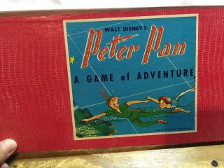 1953 Walt Disney ' s Peter Pan Game Complete RARE Wendy Michael & John Darling 3