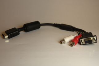 Rare Sony Playstation 2 Ps2 Linux Vga Monitor Cable Adaptor Rare