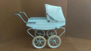 Vintage Rare Doucet Doll Pram Carriage Buggy Made In France.