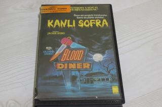 Blood Diner (1987) Horror Movie Rare Turkish Hard To Find Vhs Beta