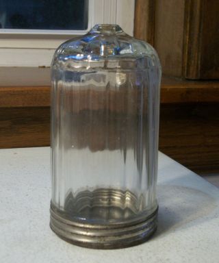 Rare Restaurant Ware Sugar Shaker.  Filled From The Bottom Circa 1920s Rare