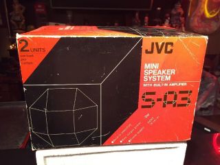 JVC S - A3 battery Powered Built - In Amplifier Speakers Very Rare Old Stock 2