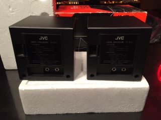 JVC S - A3 battery Powered Built - In Amplifier Speakers Very Rare Old Stock 5