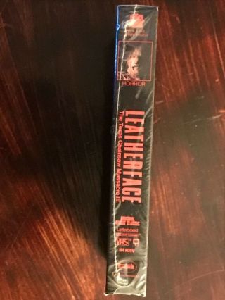 Leatherface The Texas Chainsaw Massacre 3 VHS Rare Uncut Unrated Horror Gore 4