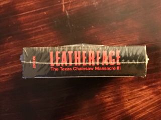 Leatherface The Texas Chainsaw Massacre 3 VHS Rare Uncut Unrated Horror Gore 5