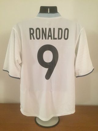 Inter Milan Away Shirt 2000/01 Ronaldo 9 Large Vintage Rare