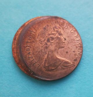 1979 Canadian Penny w/Major Off Center Strike Rare Collectible 4