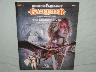 D&d 1st Ed Gazetteer - Gaz13 The Shadow Elves (very Rare With Map And Exc, )