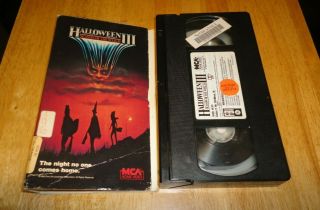 Halloween Iii : Season Of The Witch (vhs.  1987) Tom Atkins Rare Horror Mca 3