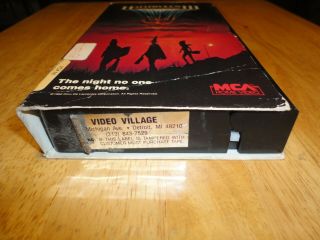 Halloween III : Season of the Witch (VHS.  1987) Tom Atkins Rare Horror MCA 3 7