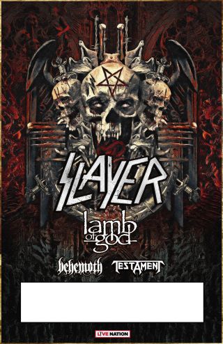 Slayer | Lamb Of God | Testament Behemoth 2018 Farewell Tour Ltd Ed Rare Poster