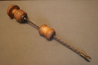 Rare Antique Watchmakers Spiral Push Drill,  And