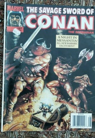 Savage Sword Of Conan 197 Marvel Comics Australian Price Variant Rare