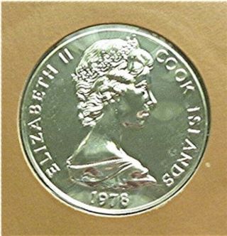 1978 COOK ISLANDS - OFFICIAL SPECIMEN SET (8) w/ SILVER - Mint: 767 - RARE 4